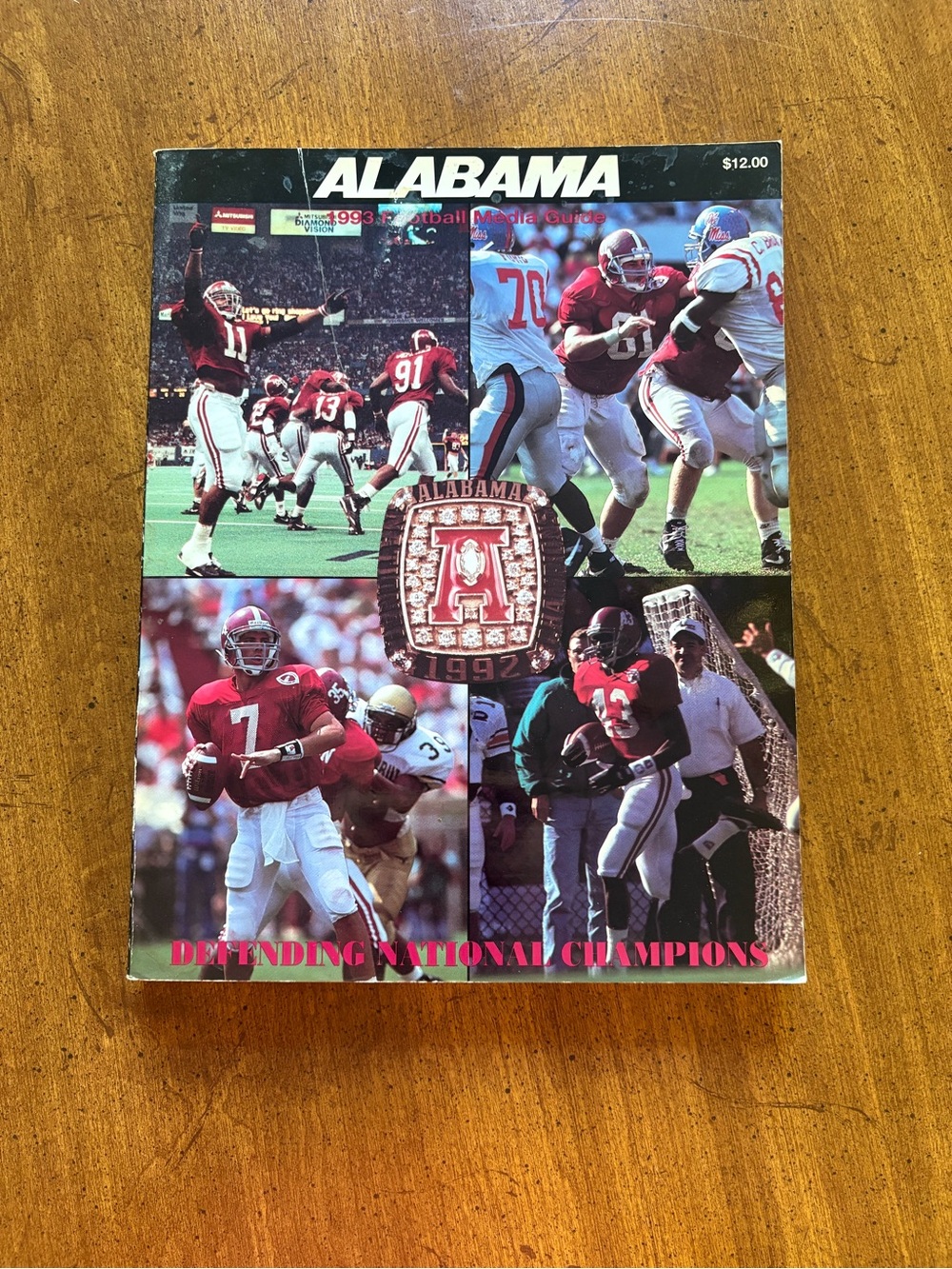 Crimson Tide 1993 Football Media Guide - Vintage